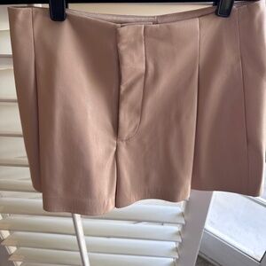 Alice and Olivia vegan leather shorts